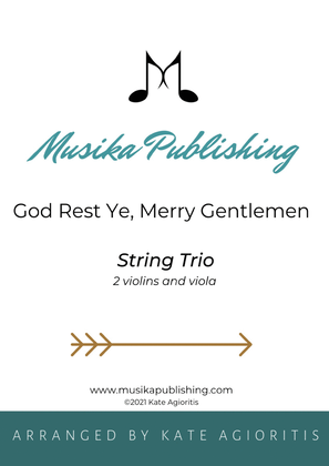 Book cover for God Rest Ye Merry Gentlemen - String Trio (2 vln and vla)