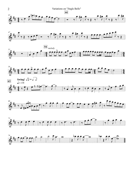 Jingle Bells for Sax Quartet image number null