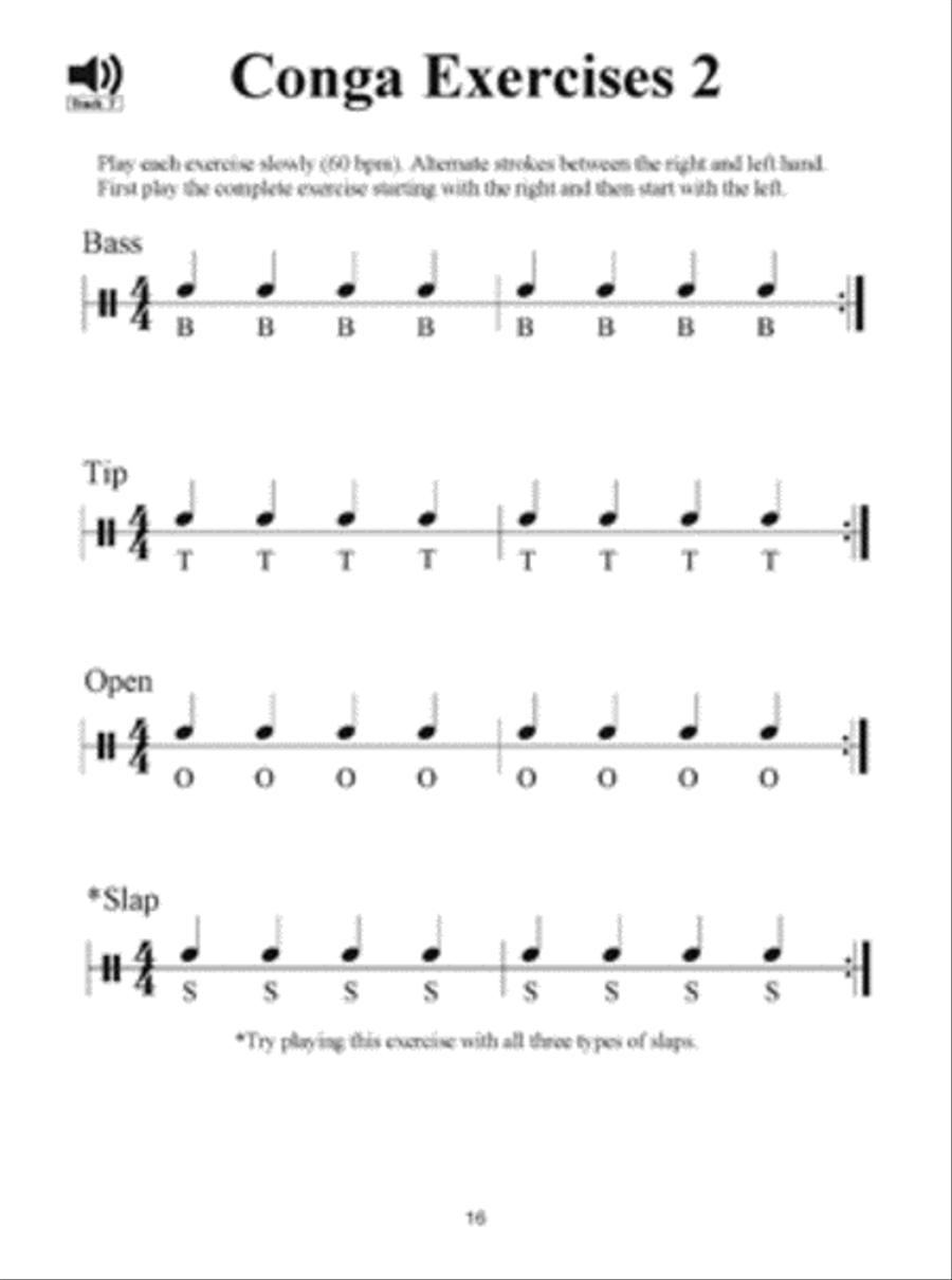 First Lessons Conga Percussion scores gallery preview page 3