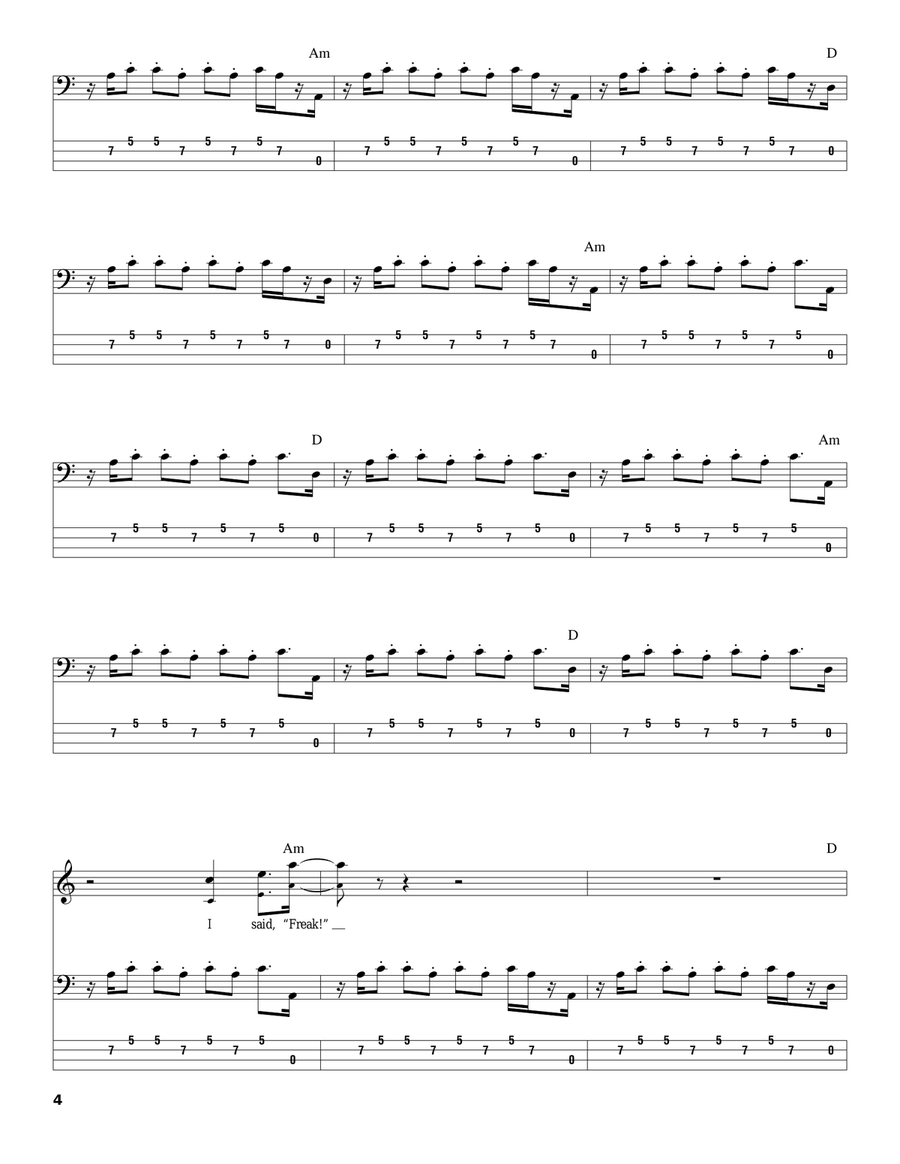 Le Freak Acoustic Guitar scores gallery preview page 4