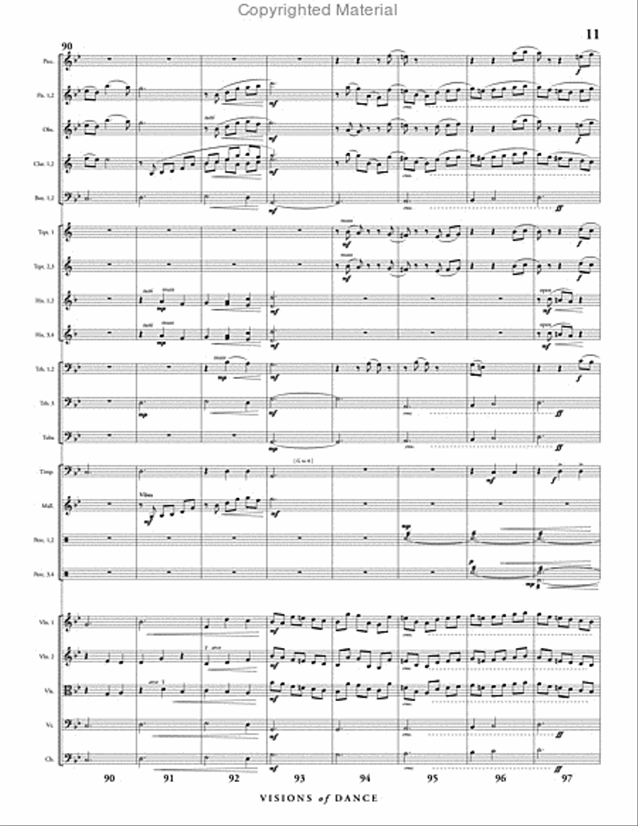 Visions of Dance Full Orchestra scores gallery preview page 12