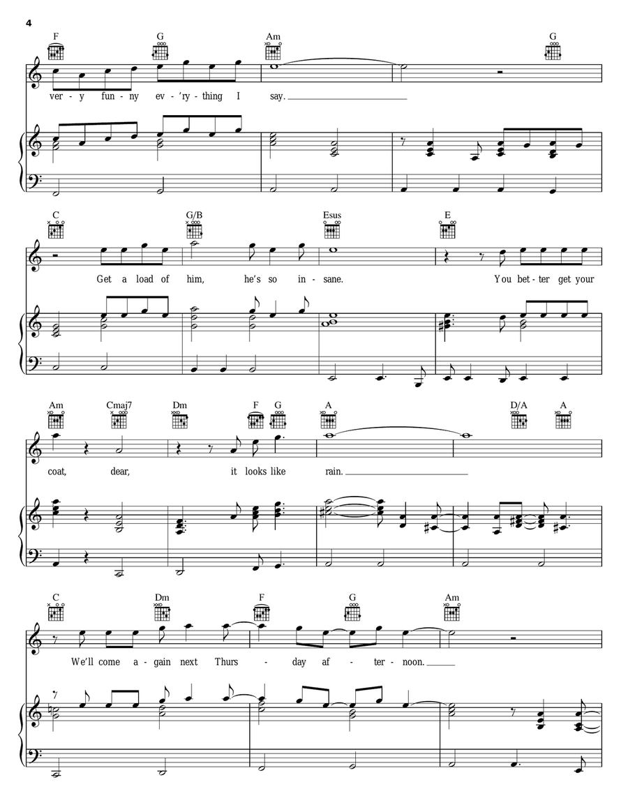 Madman Across The Water Madman Across The Water Piano, Vocal, Guitar scores gallery preview page 4