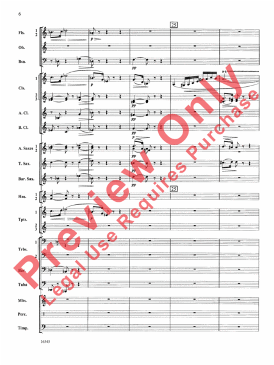 William Tell Overture Concert Band scores gallery preview page 7