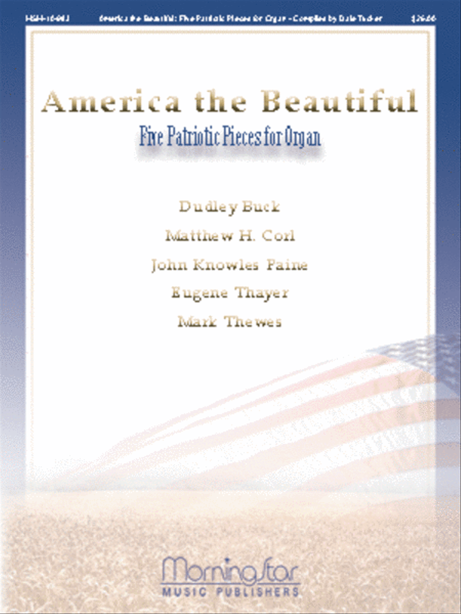 America the Beautiful Five Patriotic Pieces for Organ Organ Solo scores gallery preview page 1