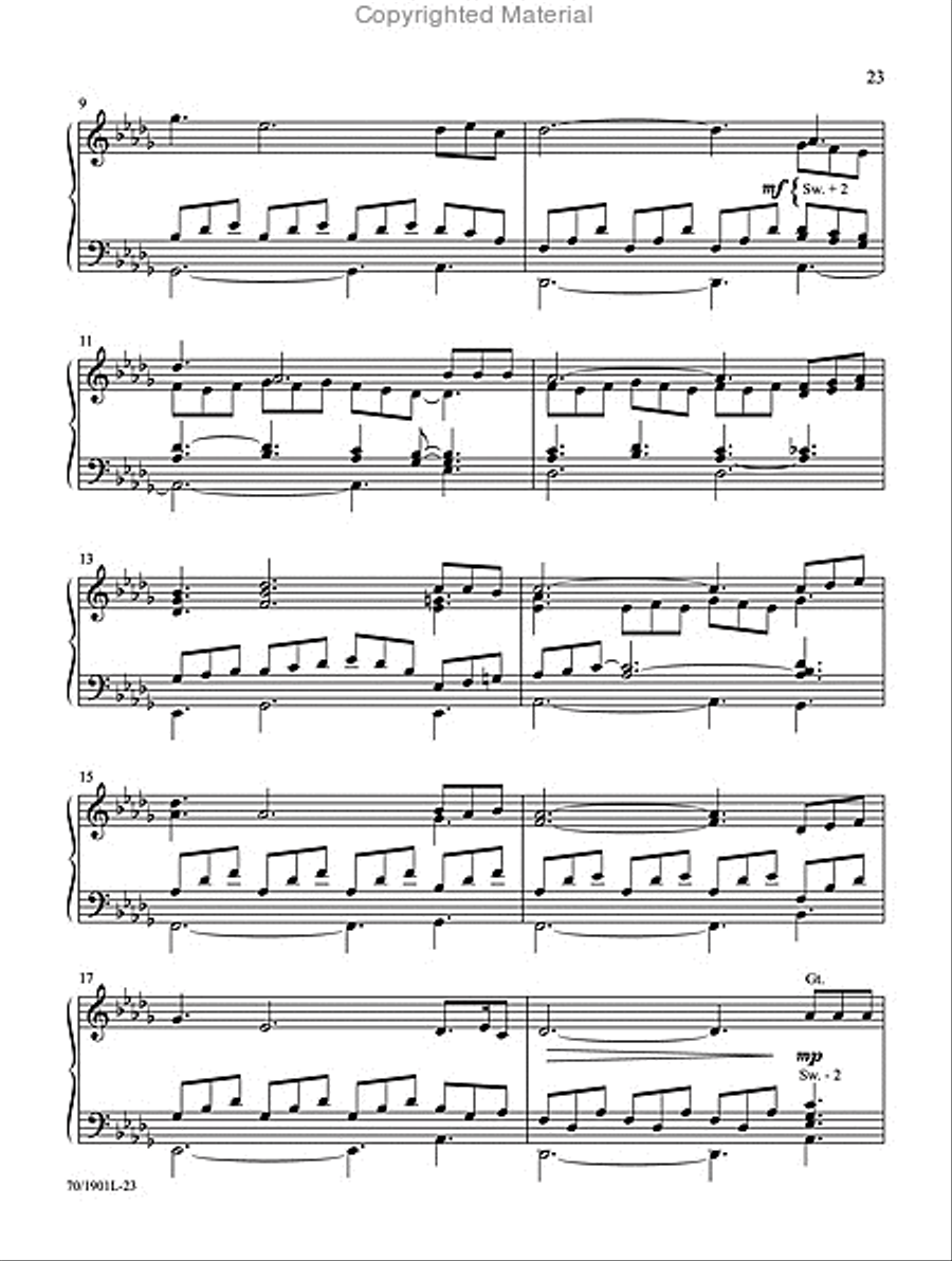 Two Minutes or Less, Volume 2 Organ Solo scores gallery preview page 13