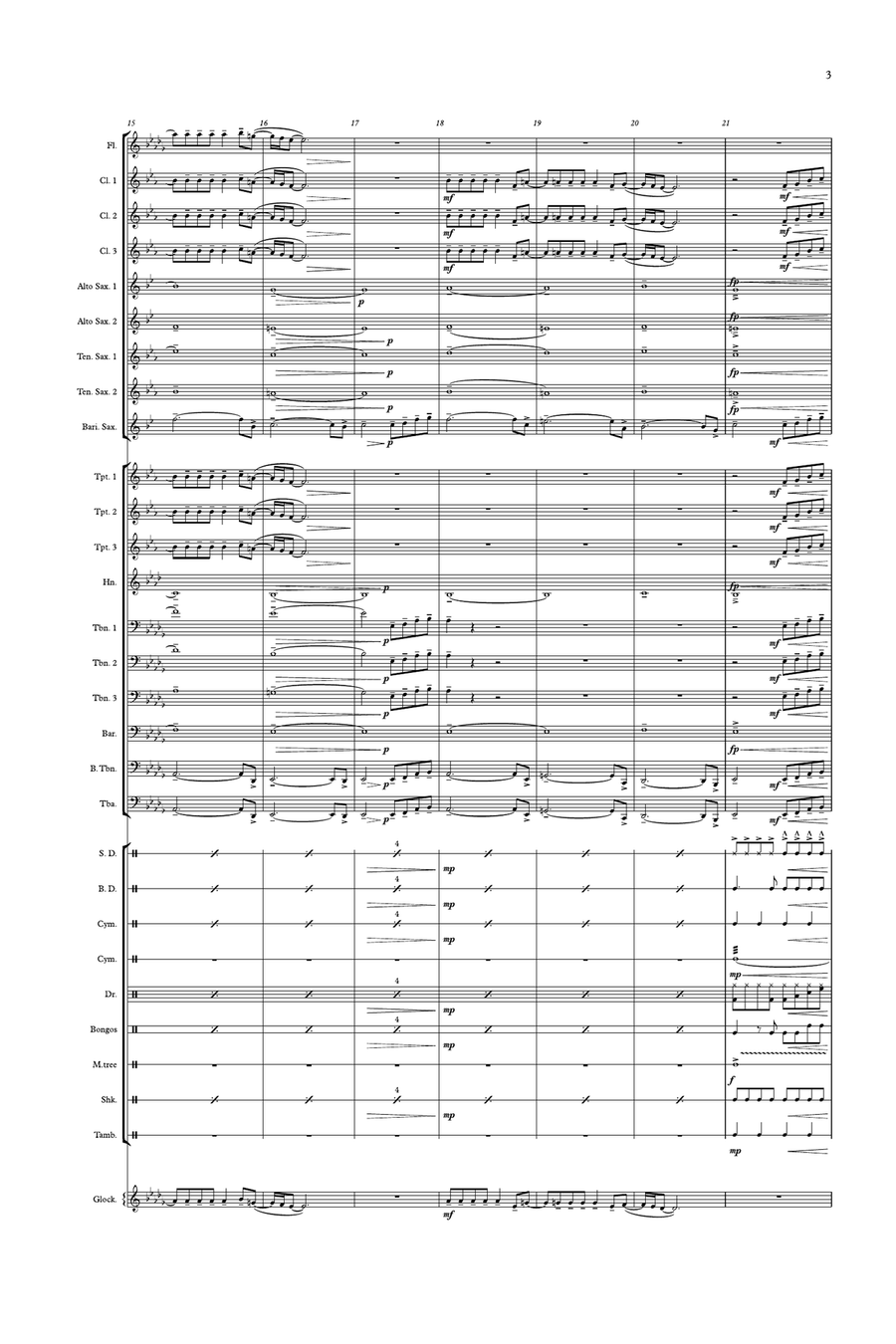 Take My Breath Away (love Theme) Concert Band scores gallery preview page 3