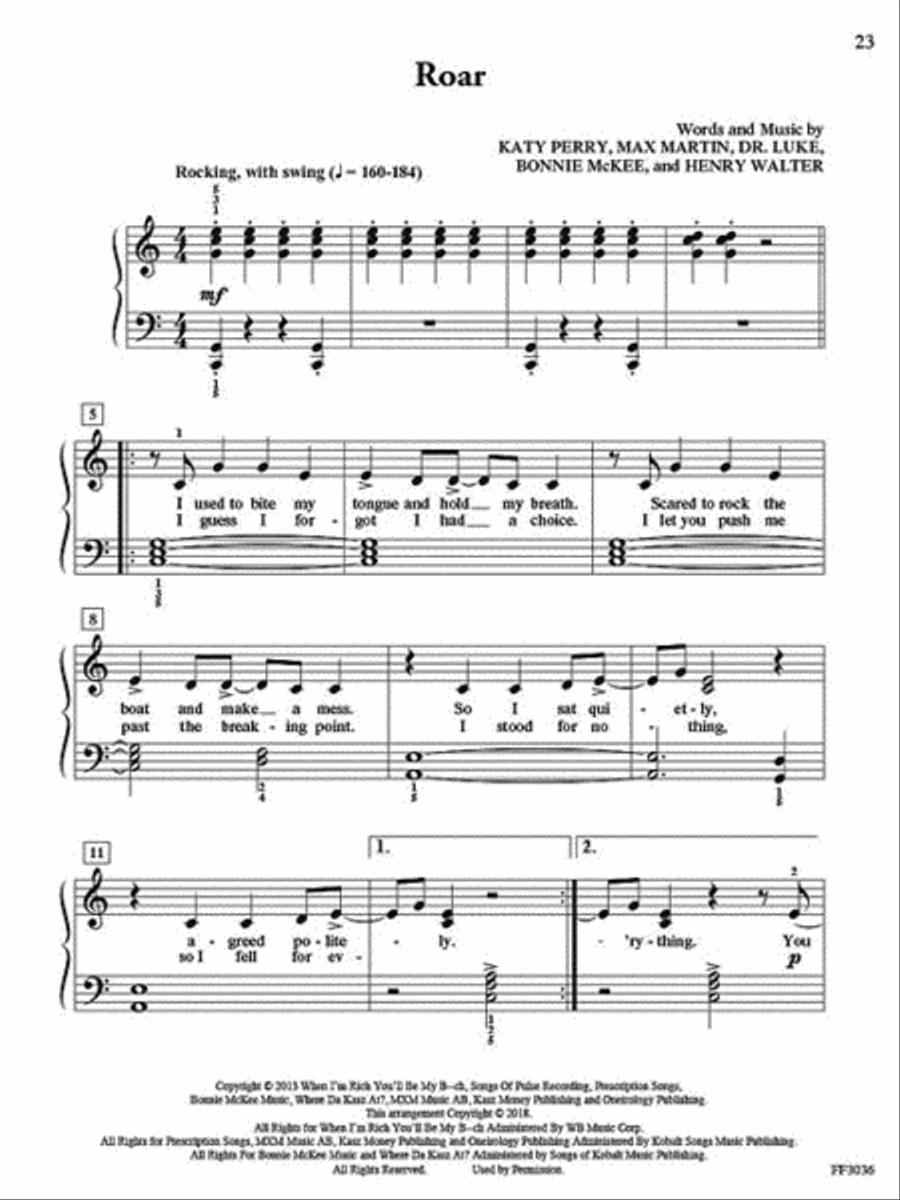 FunTime® Piano Hits Piano Method scores gallery preview page 5