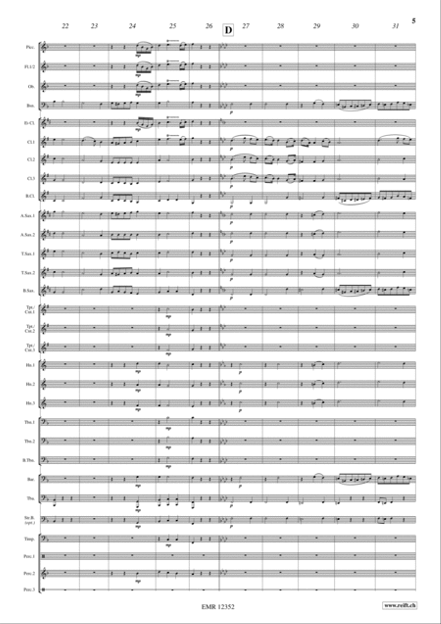 Orphee Aux Enfers Concert Band scores gallery preview page 5