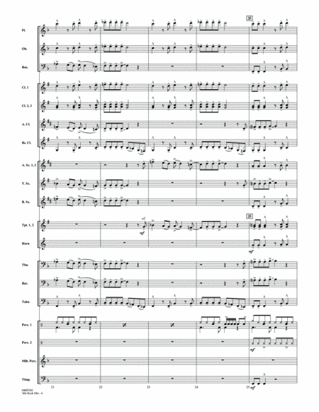 '60s Rock Mix - Conductor Score (Full Score)