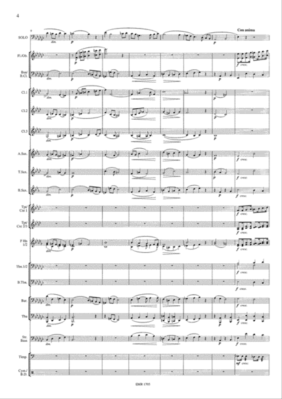 Morceau Symphonique Concert Band scores gallery preview page 5