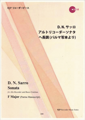 Book cover for Sonata F Major (Palma Manuscript)