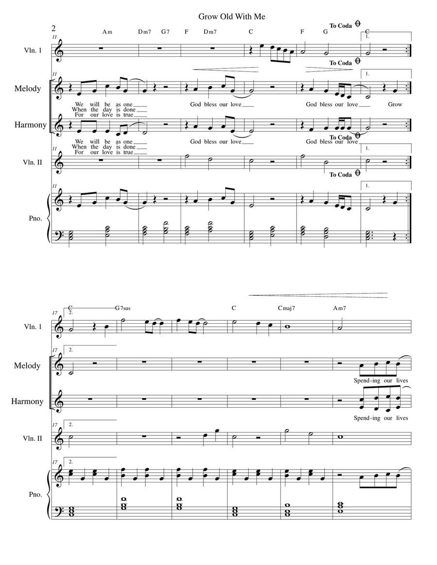 Grow Old With Me Grow Old With Me Choir scores gallery preview page 2