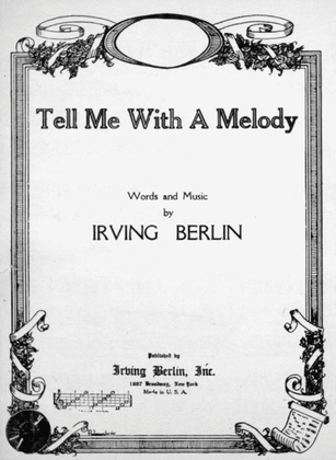 Book cover for Tell Me With a Melody