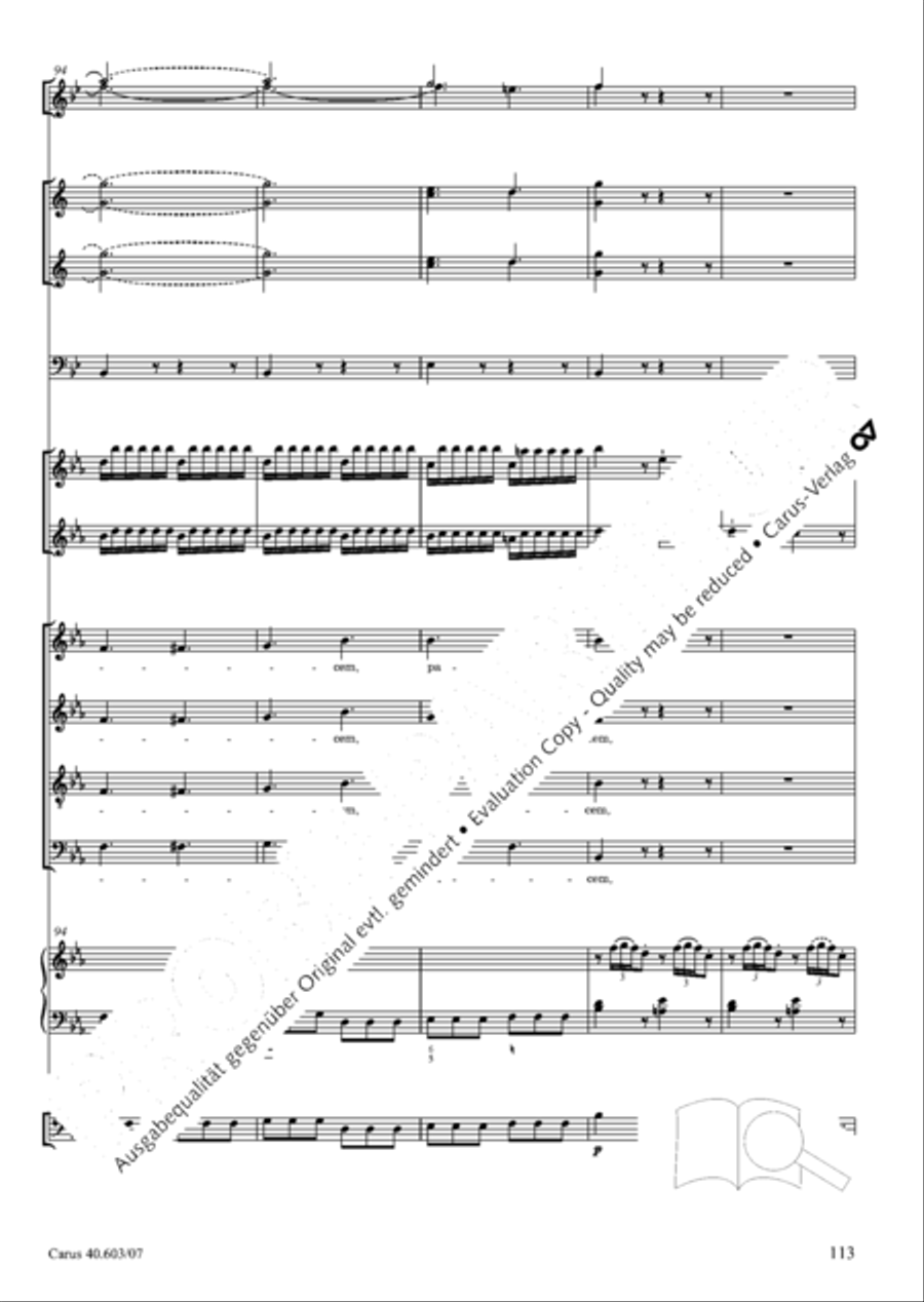 Grosse Orgelsolomesse in Es 4-Part scores gallery preview page 126