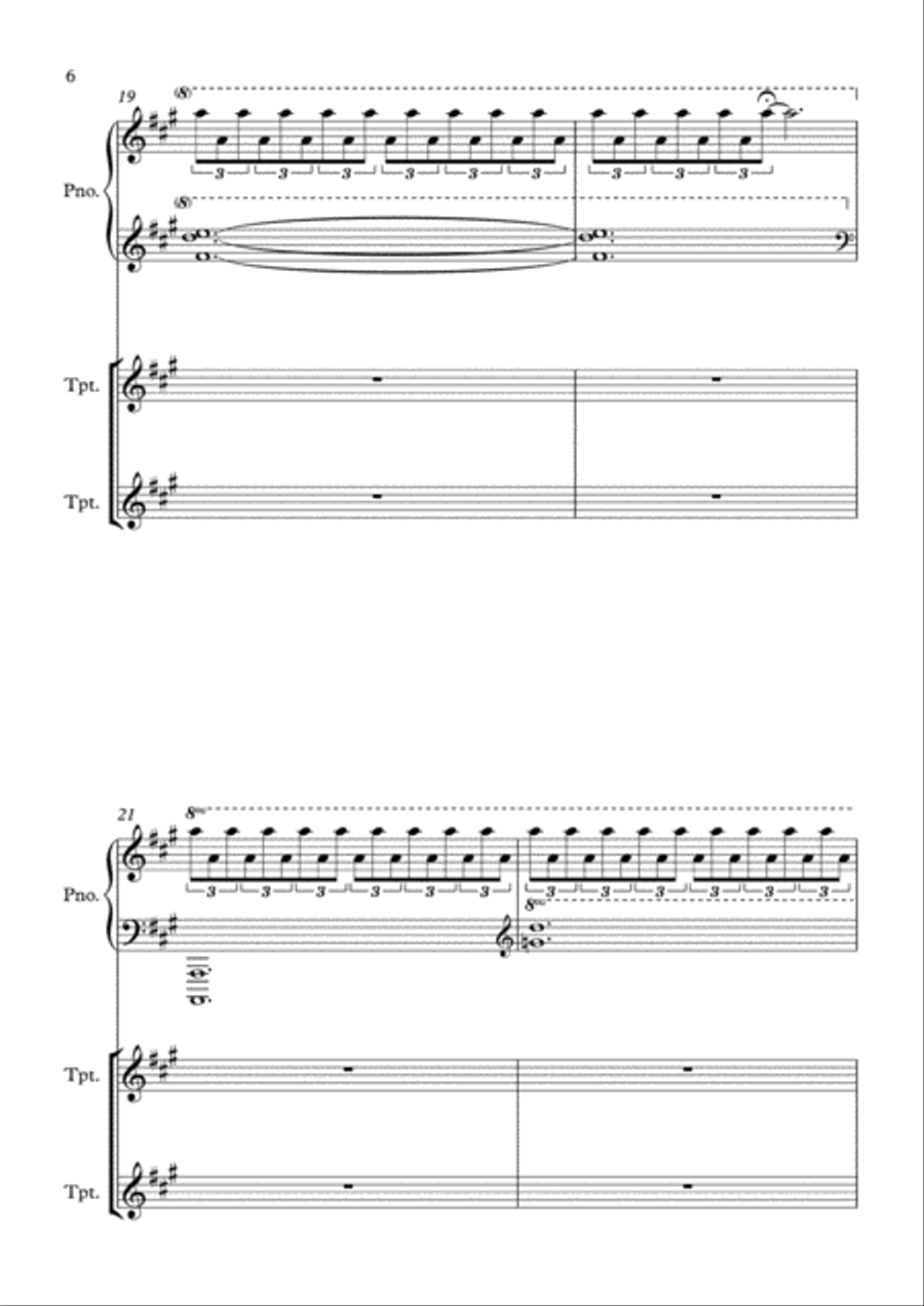 Light Trumpet Duet scores gallery preview page 6