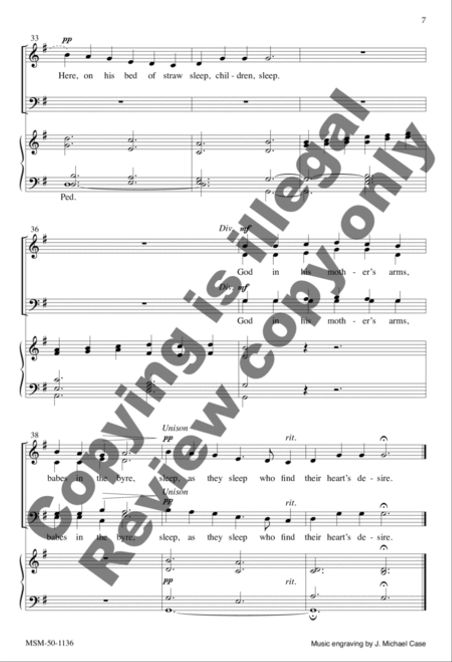 How Far Is It to Bethlehem 4-Part scores gallery preview page 7