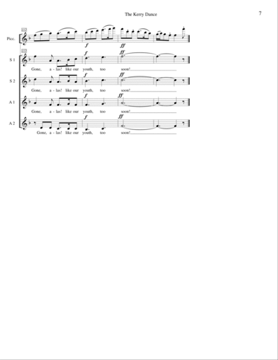 Four Irish Ballads SSAA scores gallery preview page 6