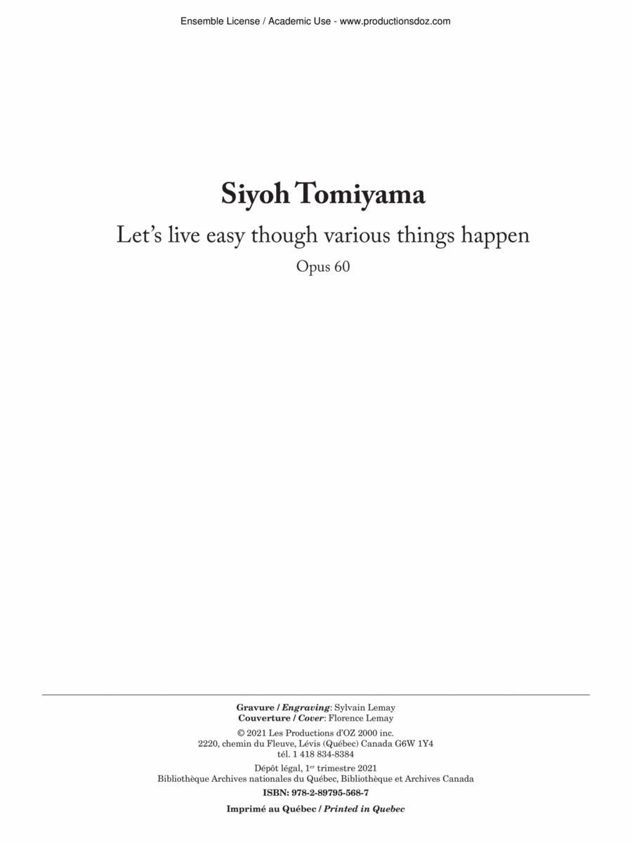 Let's live easy though various things happen Classical Guitar scores gallery preview page 1