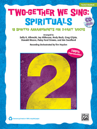 Book cover for Two-Gether We Sing Spirituals