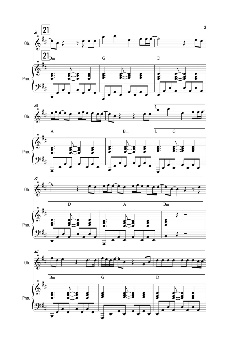 Purple Disco Machine Piano scores gallery preview page 3