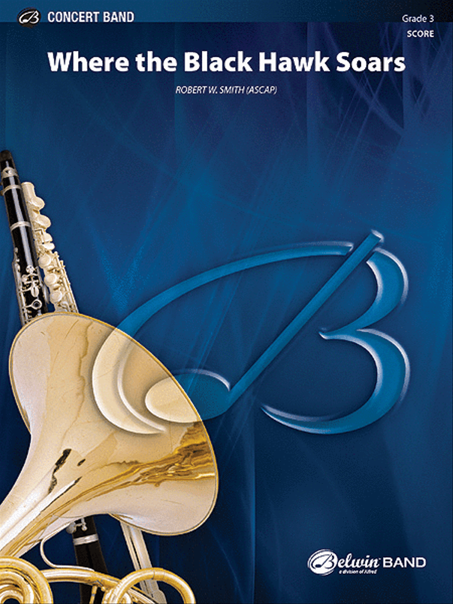 Where the Black Hawk Soars Concert Band scores gallery preview page 1