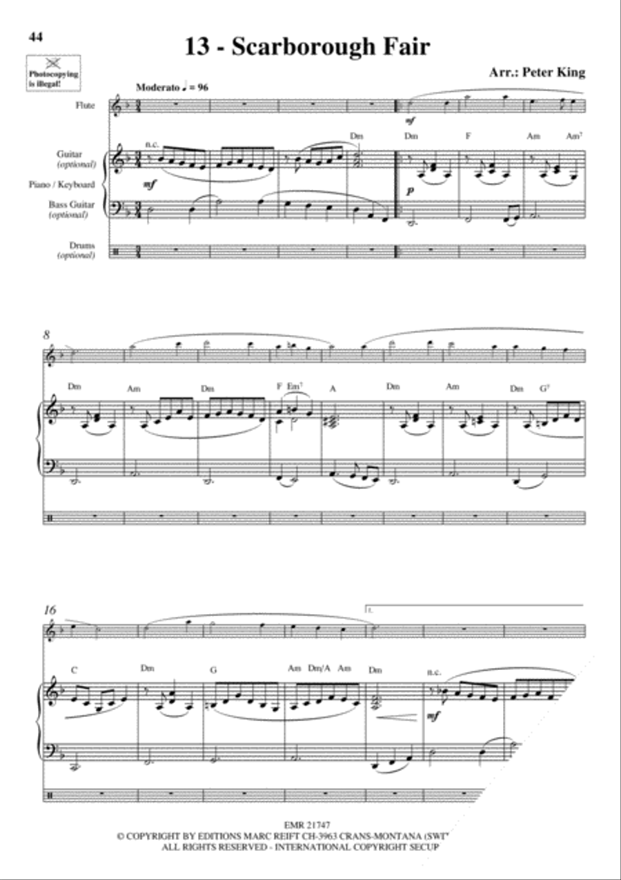 20 Celtic Hits Flute Solo scores gallery preview page 15