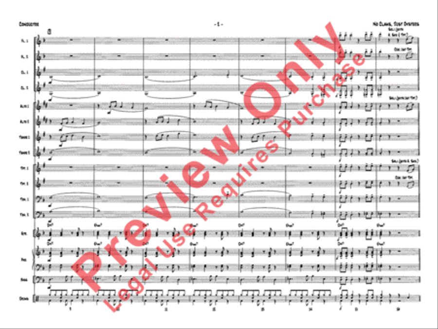 No Clams, Just Oysters Jazz Ensemble scores gallery preview page 5