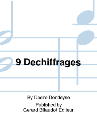 9 Dechiffrages