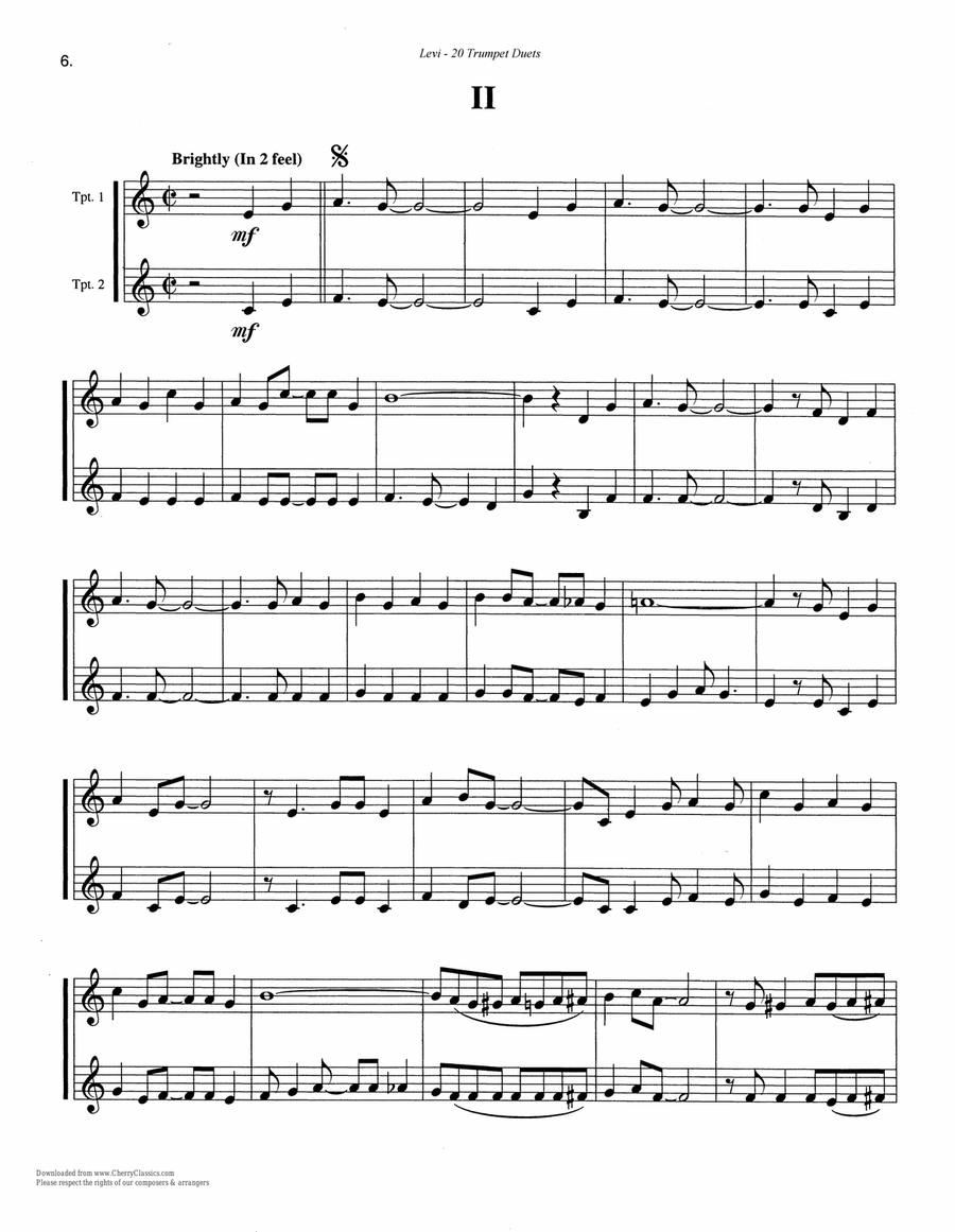 20 Trumpet Duets 20 Trumpet Duets Trumpet Duet scores gallery preview page 6