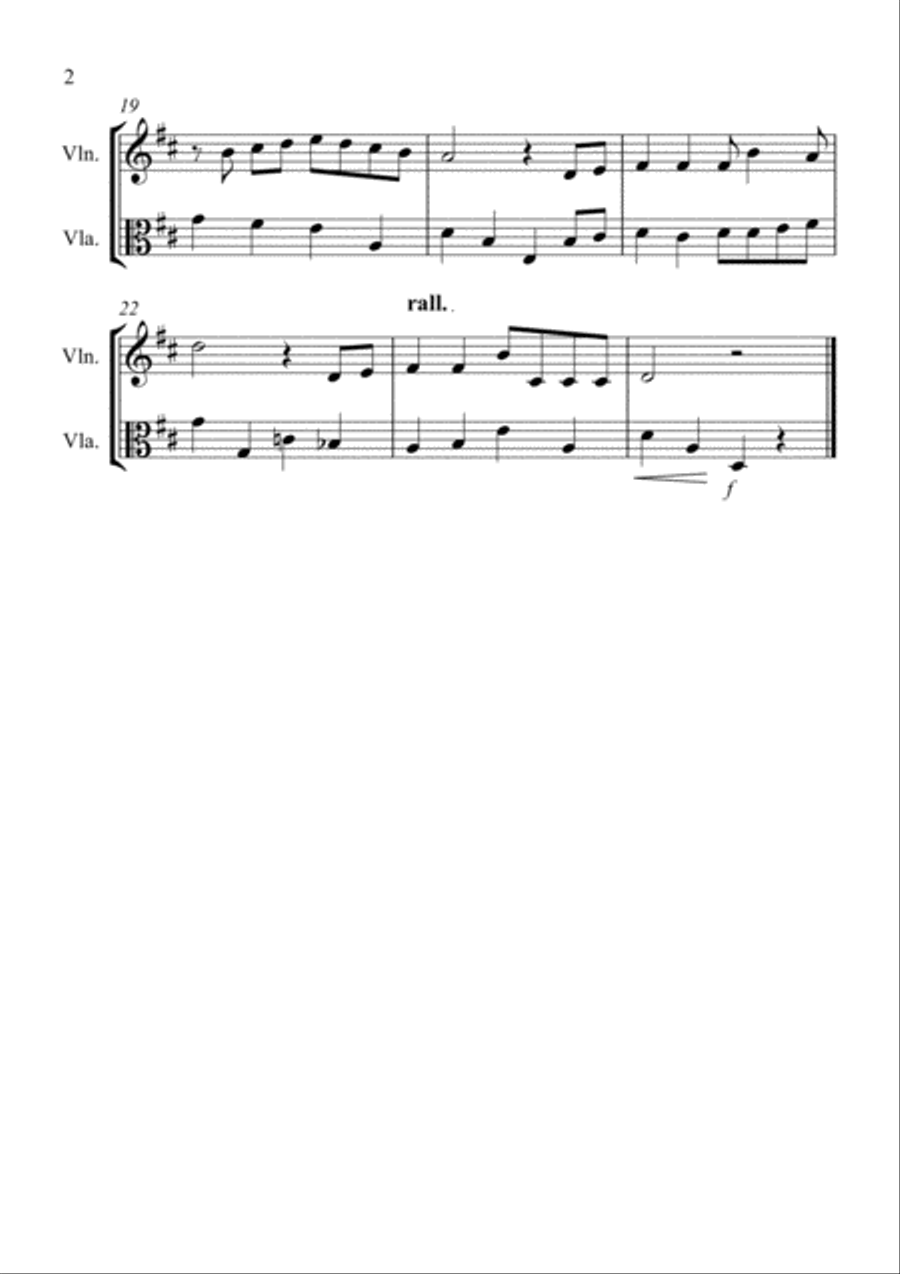 White Christmas String Duet scores gallery preview page 2