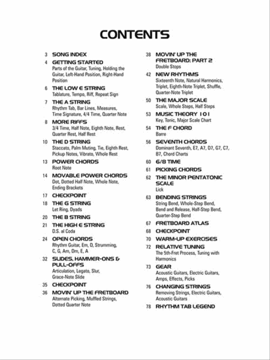 Hal Leonard Guitar Tab Method – Books 1 & 2 Combo Edition Guitar Tablature scores gallery preview page 3