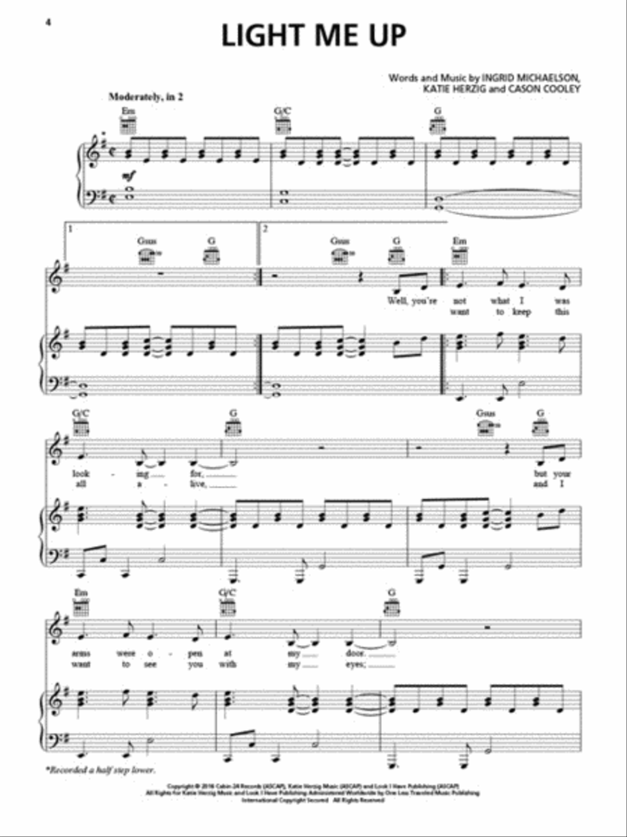 Ingrid Michaelson - It Doesn't Have to Make Sense Piano, Vocal, Guitar scores gallery preview page 3
