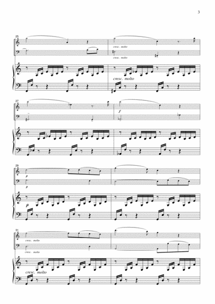 Bach-Gounod Ave Maria, for piano trio, PB001