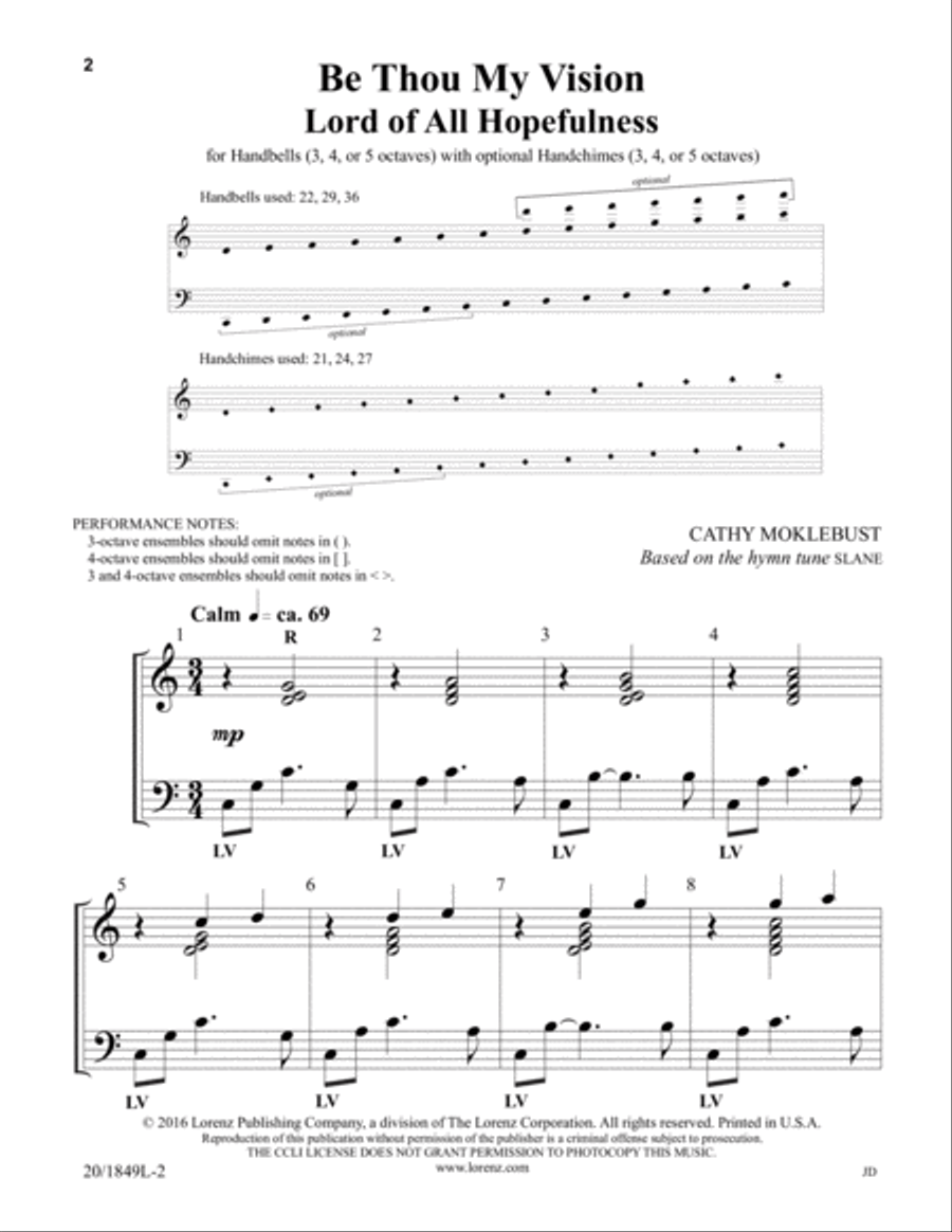 Be Thou My Vision 5-Octaves scores gallery preview page 2