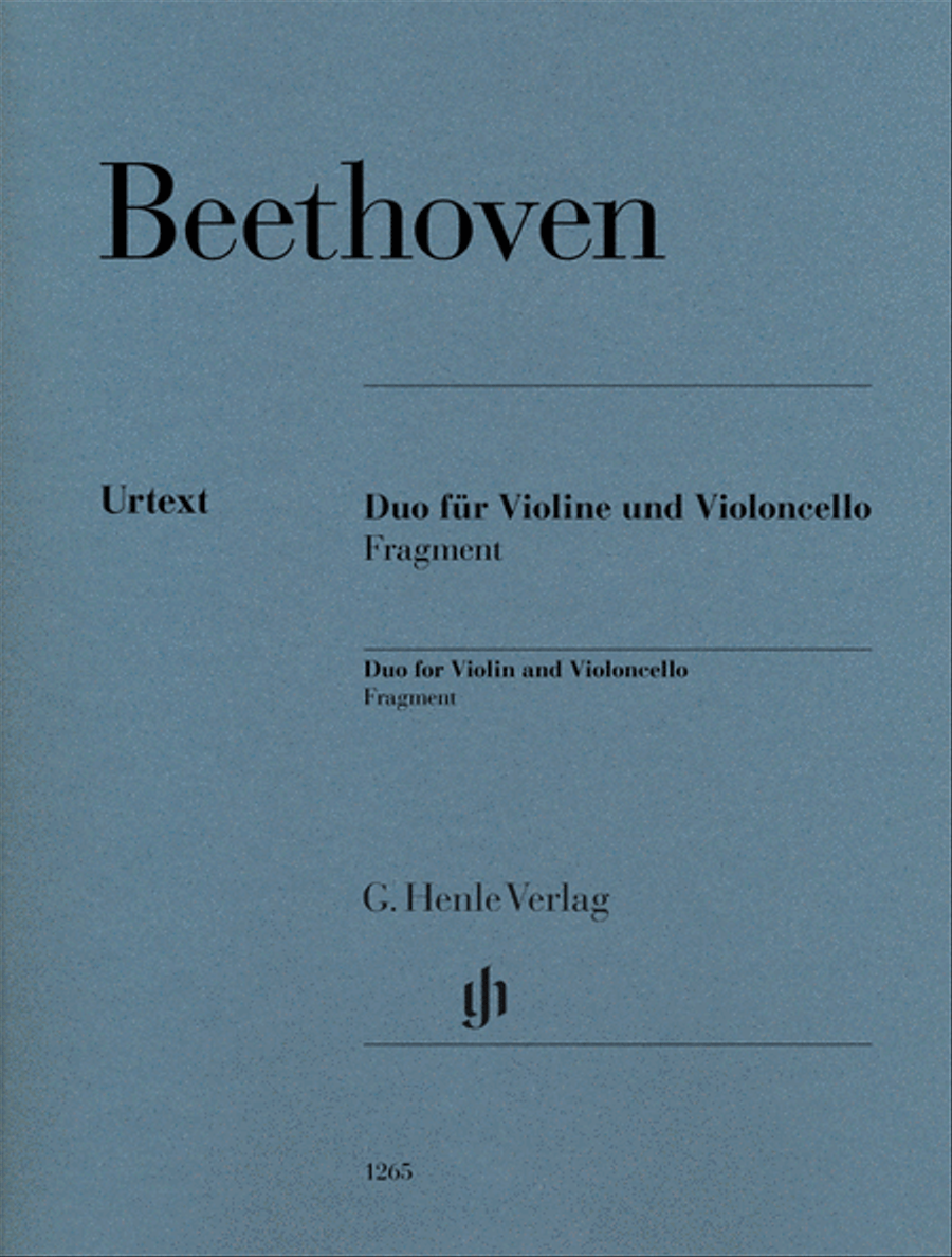 Duo for Violin and Violoncello, Fragment String Duet scores gallery preview page 1