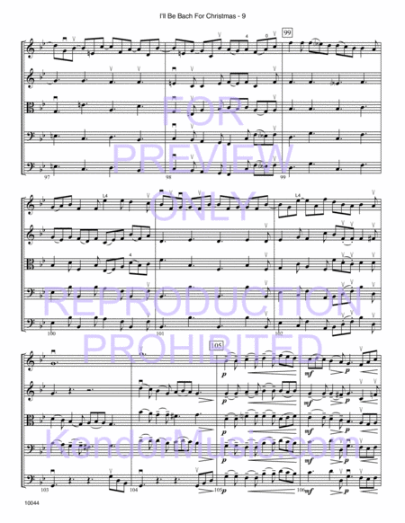 I'll Be Bach For Christmas (Full Score)