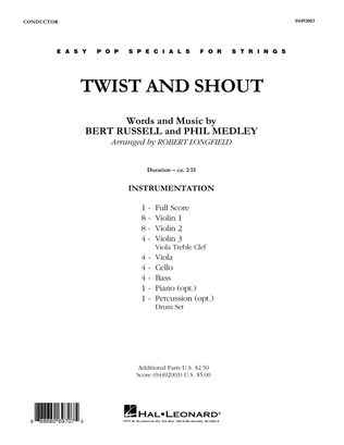 Book cover for Twist and Shout - Conductor Score (Full Score)