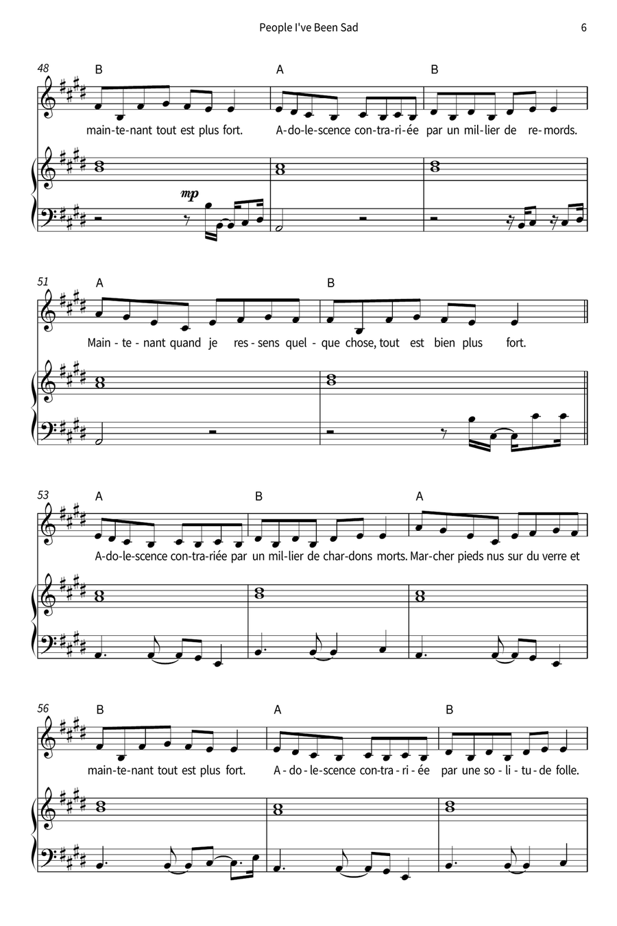 People I've Been Sad Voice scores gallery preview page 7