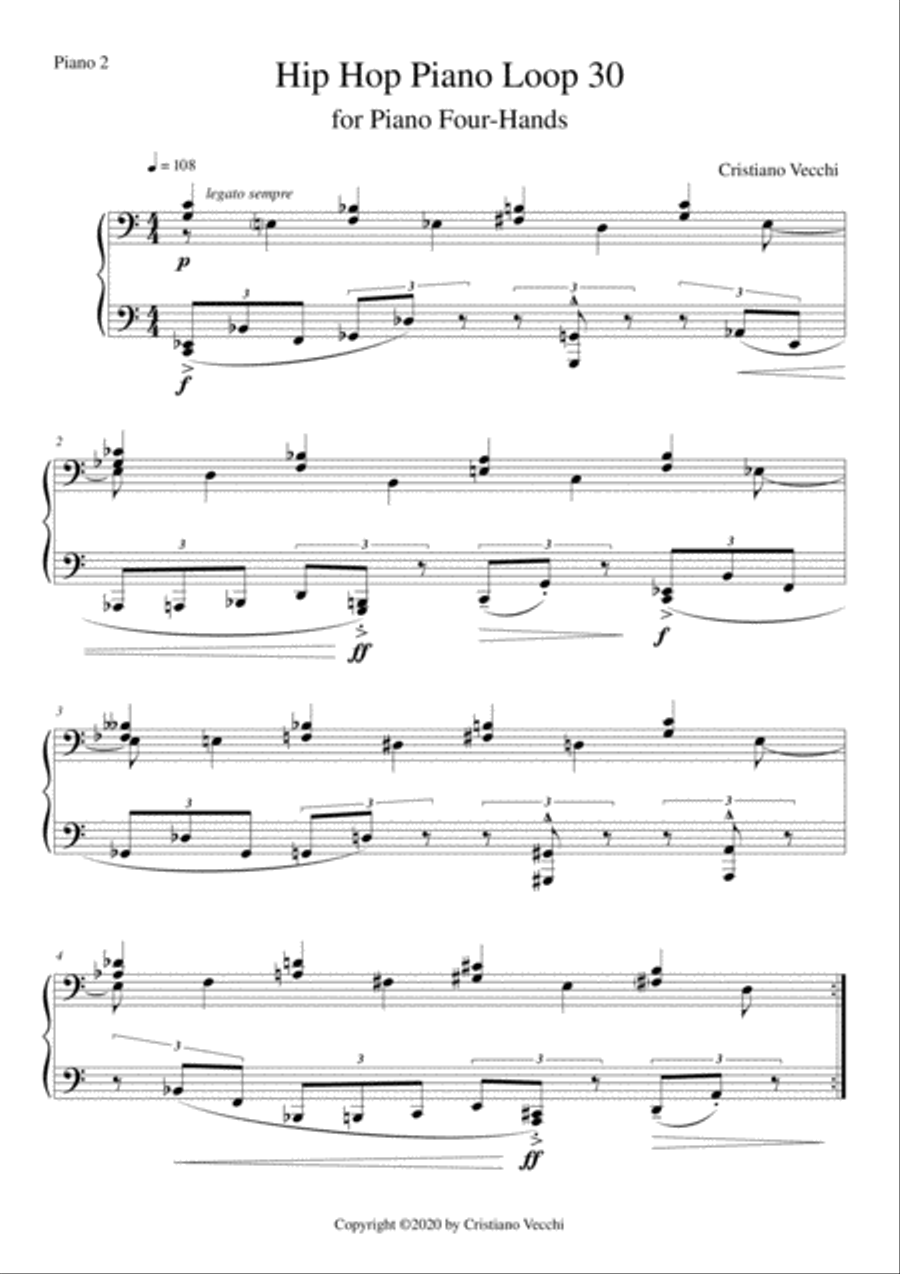 Hip Hop Piano Loop 30 Piano Method scores gallery preview page 2