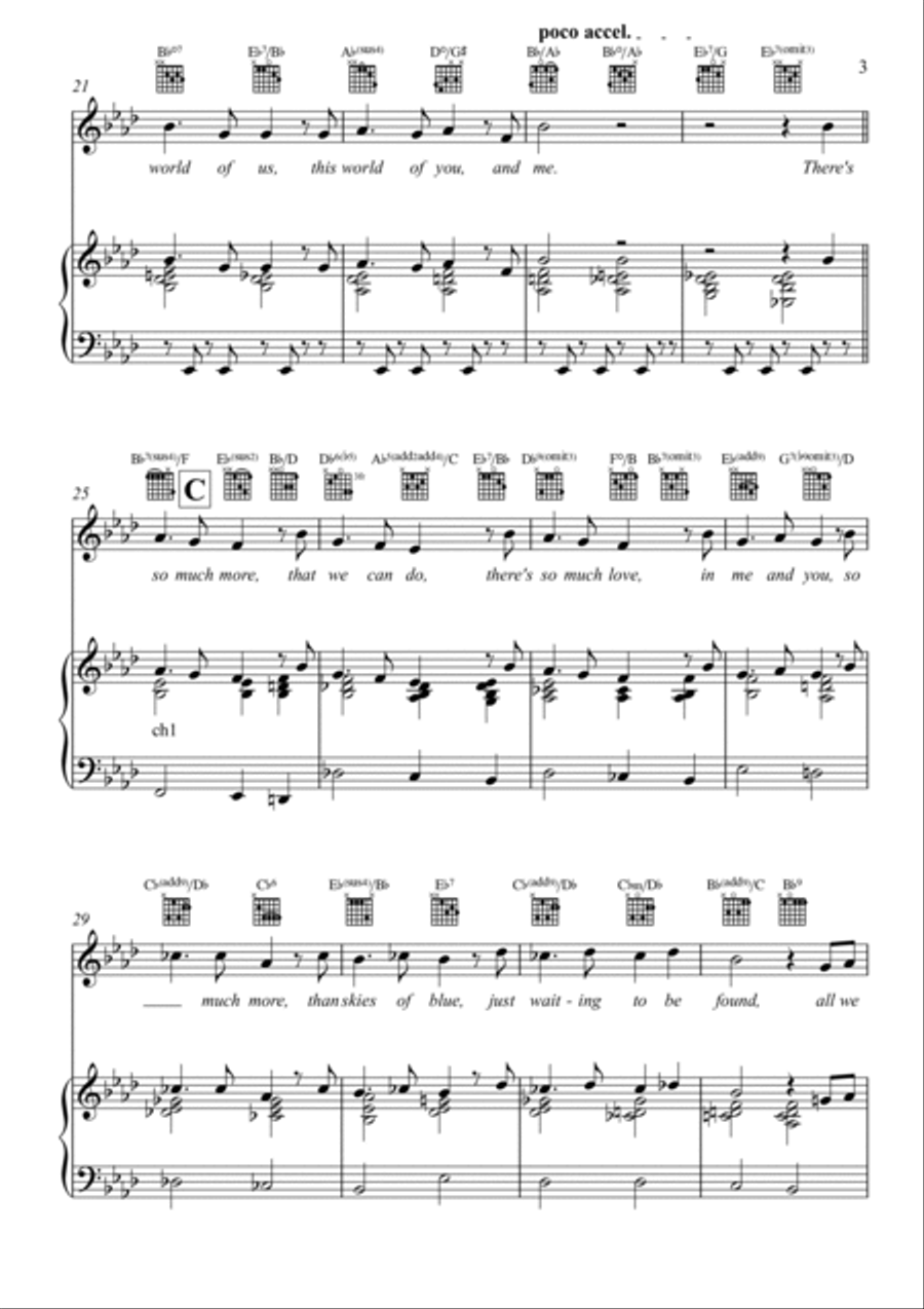 All We Need Piano, Vocal, Guitar scores gallery preview page 3