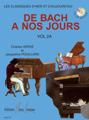 Book cover for De Bach a nos jours - Volume 2A