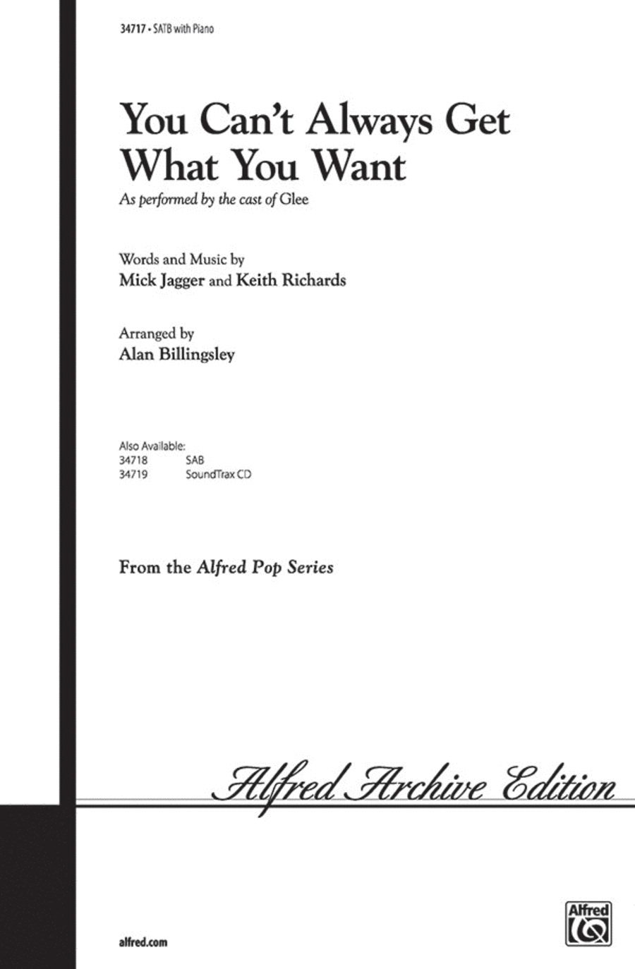You Can't Always Get What You Want 4-Part scores gallery preview page 1