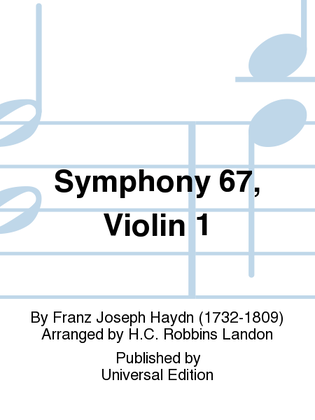 Symphony 67, Violin 1