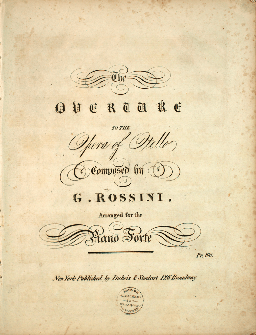 The Overture to the Opera of Otello