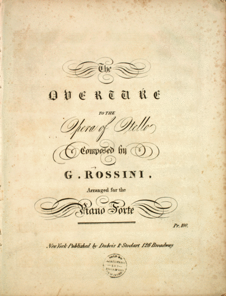 The Overture to the Opera of Otello