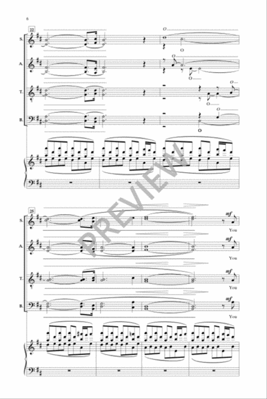 I Am Not Yours (SATB divisi) Divisi scores gallery preview page 5