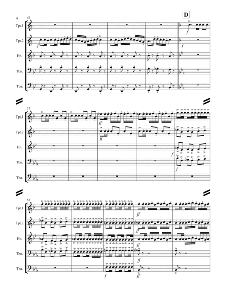 Rimsky-Korsakov – “Procession of Nobles” from Mlada (for Brass Quintet) image number null