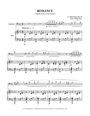 Romance, Opus 36 for Euphonium & Piano