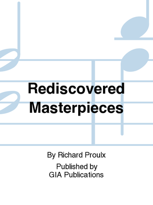 Book cover for Rediscovered Masterpieces
