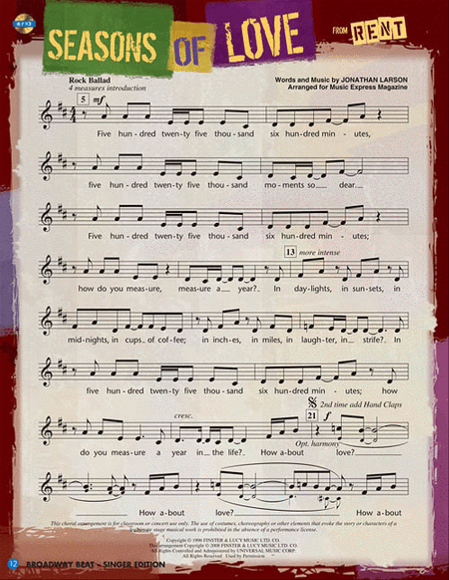 Broadway Beat Choir scores gallery preview page 5